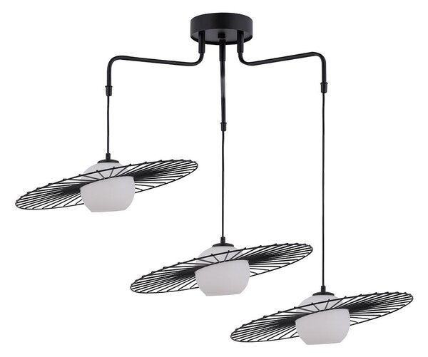 Lustr na lanku SOL 3xE27/60W/230V černá