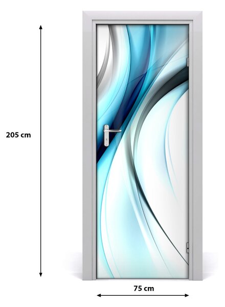 Samolepící fototapeta na dveře Abstrakce vlna 75x205 cm