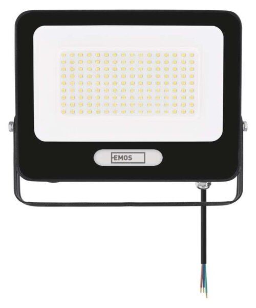 EMOS LED reflektor GLARO 100W, černý, IP65, 10000 lm, neutrální bílá 1531225400