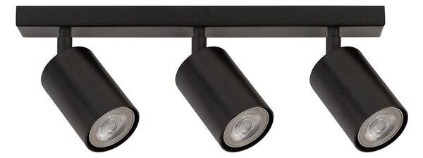 Bodové svítidlo ZOOM 3xGU10/25W/230V černá
