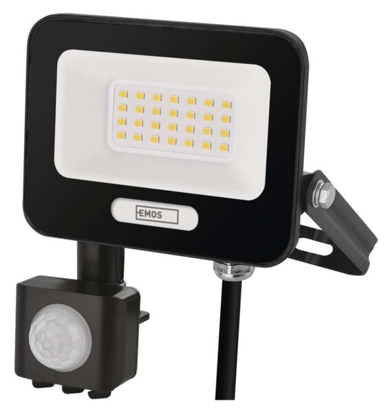 EMOS LED reflektor GLARO s pohybovým čidlem, 50 W, černý, IP54, 2000 lm, neutrální bílá 1531232400