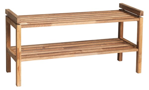 ROWICO Dřevěný hnědý botník CONFETTI 80x40 cm 103613