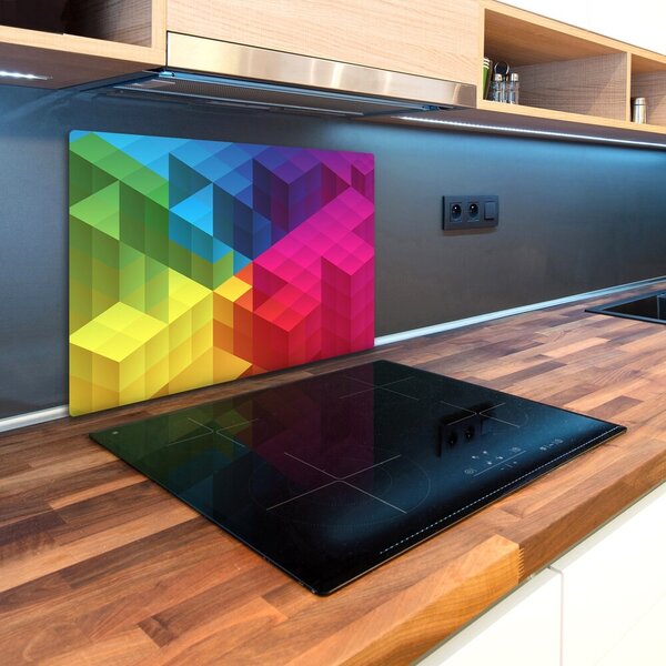 Kuchyňská deska skleněná Geometrické pozadí pl-ko-80x52-f-54475331