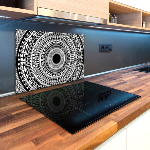 Kuchyňská deska skleněná Ornamenty kruh pl-ko-80x52-f-55023854