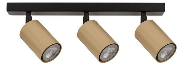 Bodové svítidlo ZOOM 3xGU10/25W/230V černá/zlatá