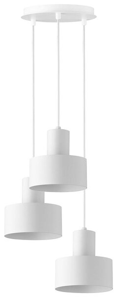 Lustr na lanku RIF 3xE27/60W/230V bílá
