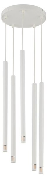 Lustr na lanku STALACTITE LASER 5xG9/3W/230V bílá