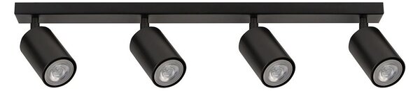 Bodové svítidlo ZOOM 4xGU10/25W/230V černá