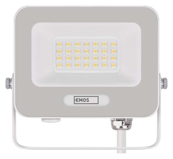 EMOS LED reflektor GLARO 20W, bílý, IP65, 2000 lm, neutrální bílá 1531222401