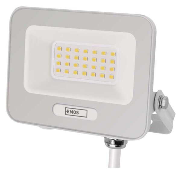 EMOS LED reflektor GLARO 20W, bílý, IP65, 2000 lm, neutrální bílá 1531222401