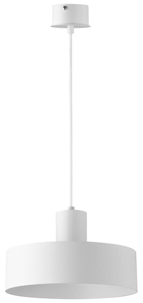 Lustr na lanku RIF 1xE27/60W/230V pr. 25 cm bílá