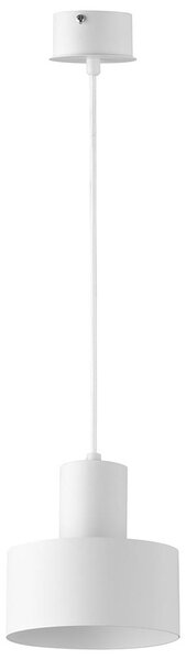 Lustr na lanku RIF 1xE27/60W/230V pr. 15 cm bílá