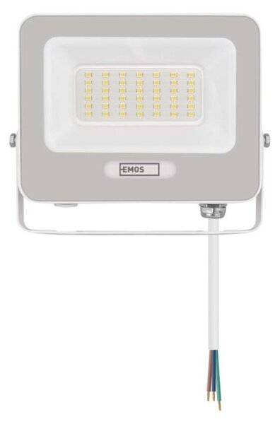 EMOS LED reflektor GLARO 30W, bílý, IP65, 3000 lm, neutrální bílá 1531223401