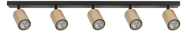 Bodové svítidlo ZOOM 5xGU10/25W/230V černá/zlatá