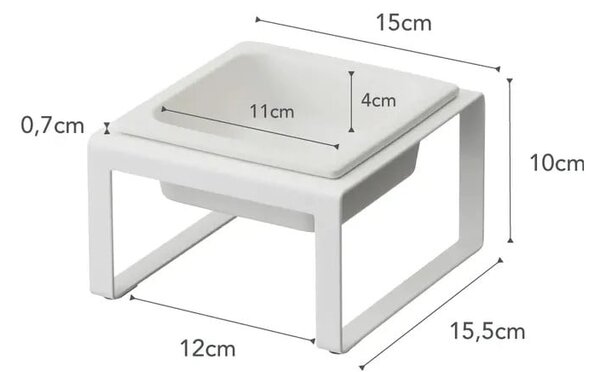 Sada misky a boxu na granule pro domácího mazlíčka Tower – YAMAZAKI