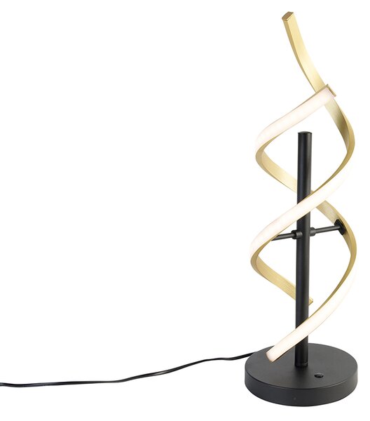 Stolní lampa zlatá včetně LED 3-stupňově stmívatelná v Kelvinech - Henk