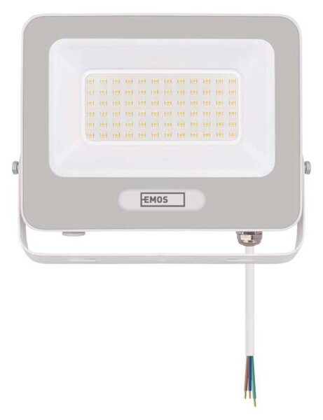 EMOS LED reflektor GLARO 50W, bílý, IP65, 5000 lm, neutrální bílá 1531224401