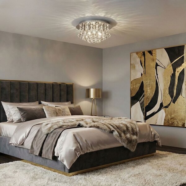 Toolight - Křišťálové závěsné svítidlo G9 3x40W APP1039-C, chromová, OSW-06822