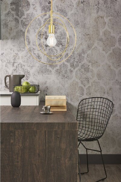Toolight - závěsná lampa E27 APP286-1CP, zlatá, OSW-08404