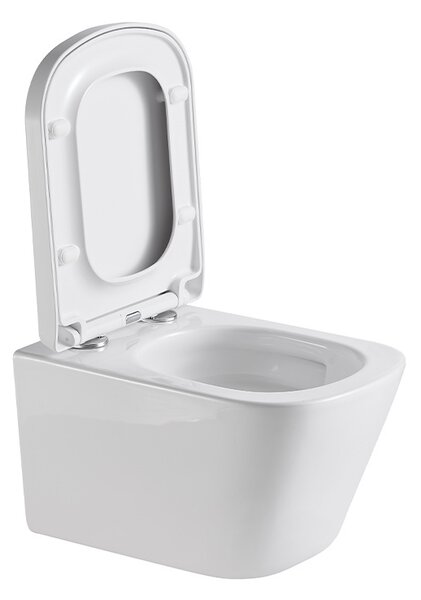 BPS-koupelny Závěsná WC mísa se SoftClose sedátkem HYD-5362, bílá