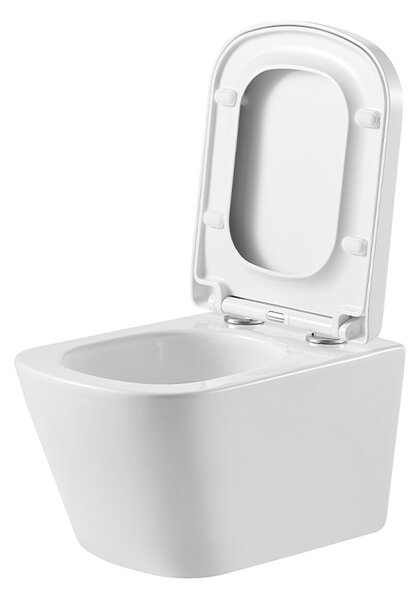 BPS-koupelny Závěsná WC mísa se SoftClose sedátkem HYD-5362, bílá
