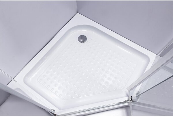 BPS-koupelny Pětiúhelníkový sprchový kout HYD-PK91B 90x90 chrom/transparent + vanička HYD-PSV-SXL07B bílá