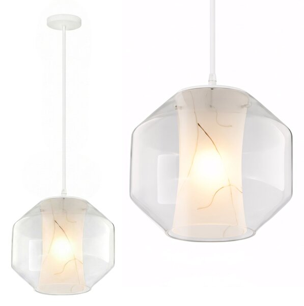 Toolight - závěsné svítidlo MARBLE E27 60W APP908-1CP, imitace mramoru, OSW-06674