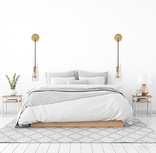 Toolight - Nástěnné svítidlo E27 60W APP896-1W, zlatá, OSW-06890
