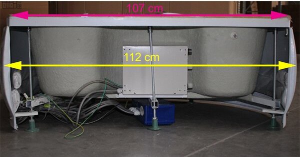 BPS-koupelny Hydromasážní box HYD-Bella 125, 125x90 bez sauny