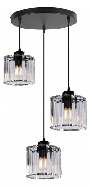 Toolight - ELEGANCE LAMPA SUFITOWA APP210-3CPR KRYSZTAŁ SREBRNA, OSW-08552