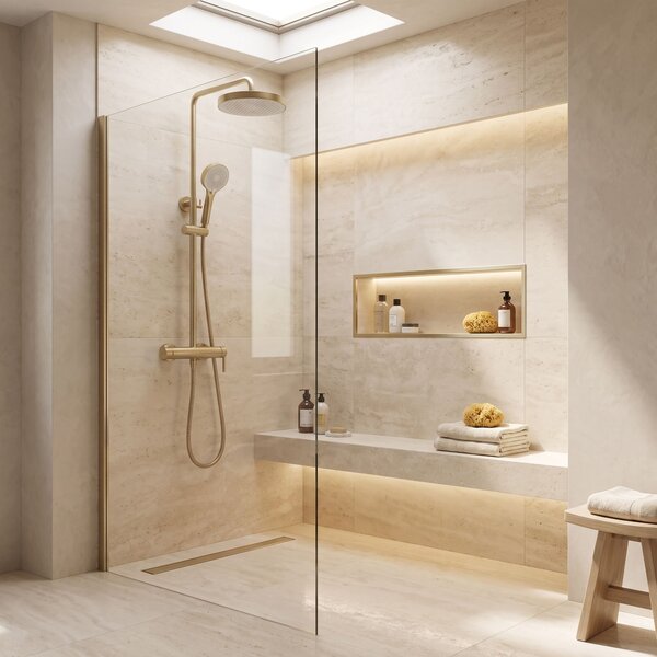 Rea, Sprchový set Rea Grace Brush Gold, REA-P4401
