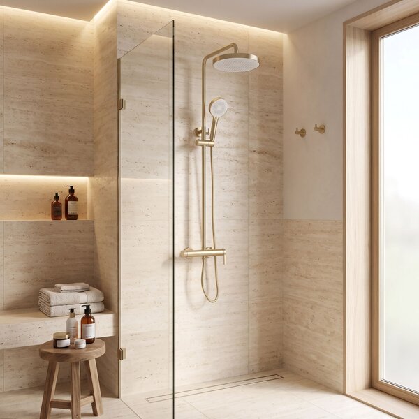 Rea, Sprchový set Rea Grace Brush Gold, REA-P4401