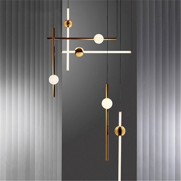 Toolight - LED stropní svítidlo 60cm 12W APP478-CP, zlatá-bílá, OSW-00610