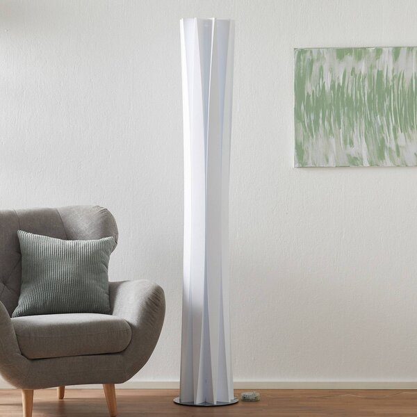 Slamp Stojací lampa Bach, výška 184 cm, bílá, stmívatelný, Bílá / opál, Obývací pokoj / jídelna, Plast, Design