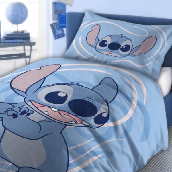 Povleceni Disney Lilo and Stitch modré do postýlky 135x100cm+40x60cm Faro