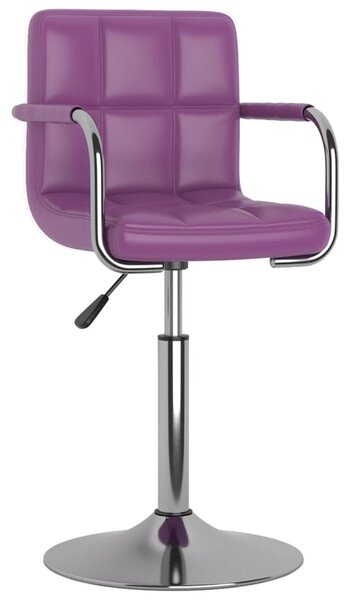 Jídelní židle fialová umělá kůže