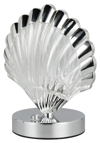 Stolní lampa KUORI chrom/průhledná