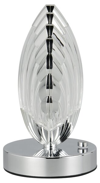 Stolní lampa KUORI chrom/průhledná