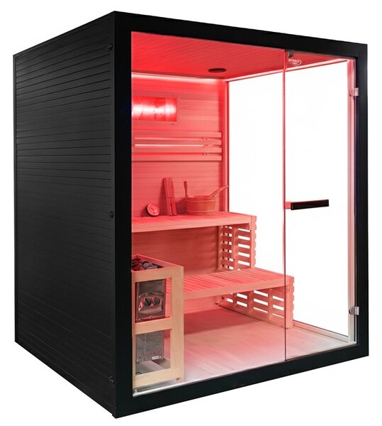 BPS-koupelny Finská sauna Relax HYD-6718 150x140, 3 osoby