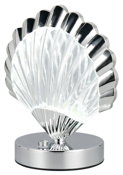 Stolní lampa KUORI chrom/průhledná