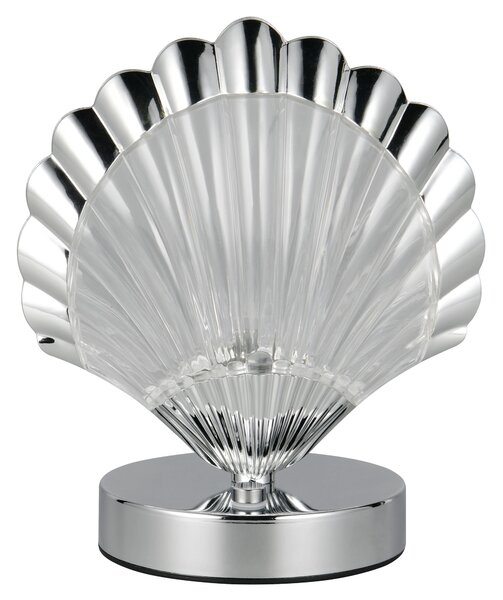 Stolní lampa KUORI chrom/průhledná