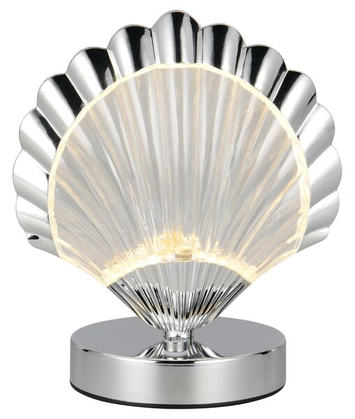Stolní lampa KUORI chrom/průhledná