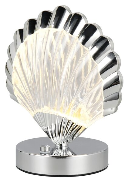 Stolní lampa KUORI chrom/průhledná
