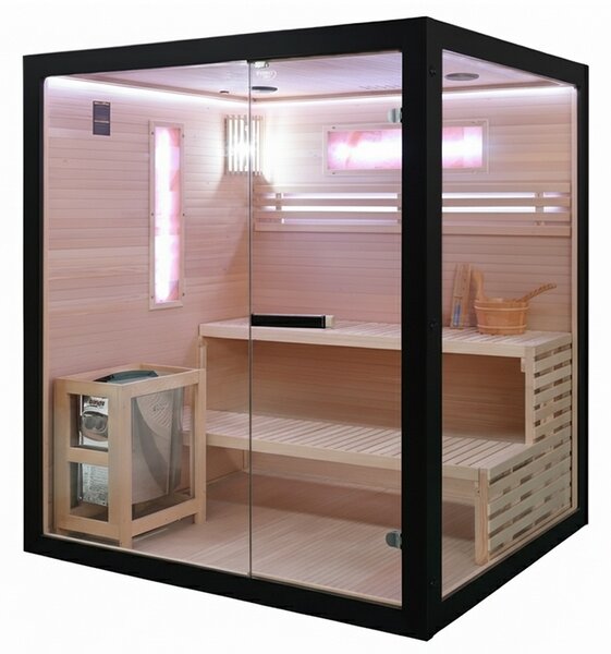 BPS-koupelny Finská sauna Relax HYD-6718 150x140, 3 osoby