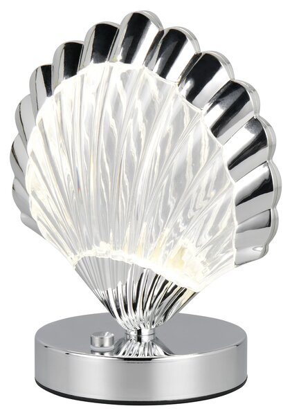 Stolní lampa KUORI chrom/průhledná