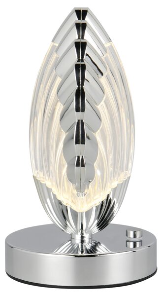 Stolní lampa KUORI chrom/průhledná