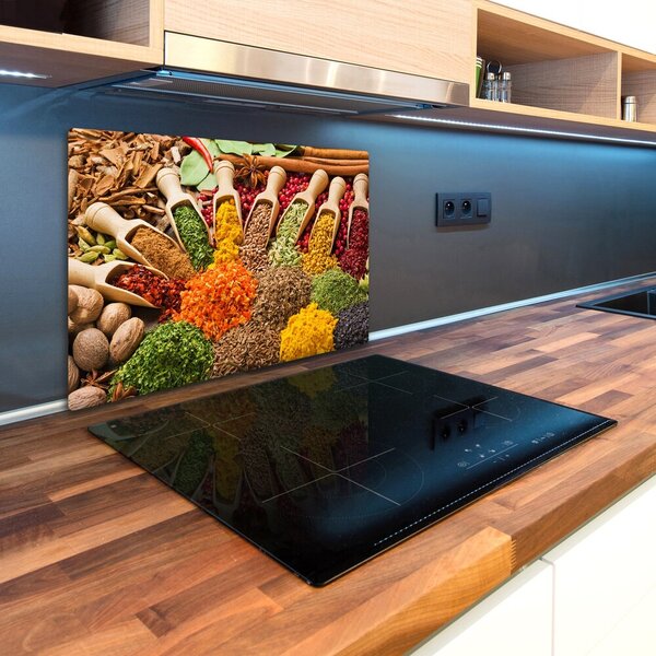 Kuchyňská deska velká skleněná Barevné koření pl-ko-80x52-f-66749930