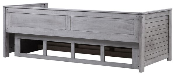 Postel s úložnými zásuvkami Dřevo CAHORS 90 x 200 cm Šedá