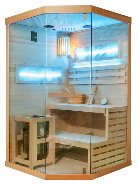 BPS-koupelny Finská sauna Relax HYD-6192 120x120, 2 osoby