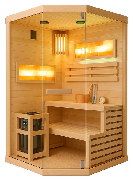 BPS-koupelny Finská sauna Relax HYD-6192 120x120, 2 osoby